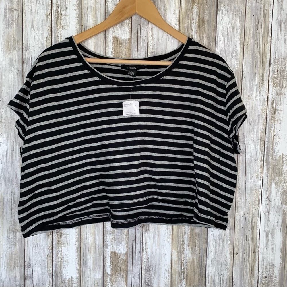 NWT Forever 21 Striped Crop